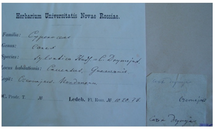 Етикетка В. М. Черняєва